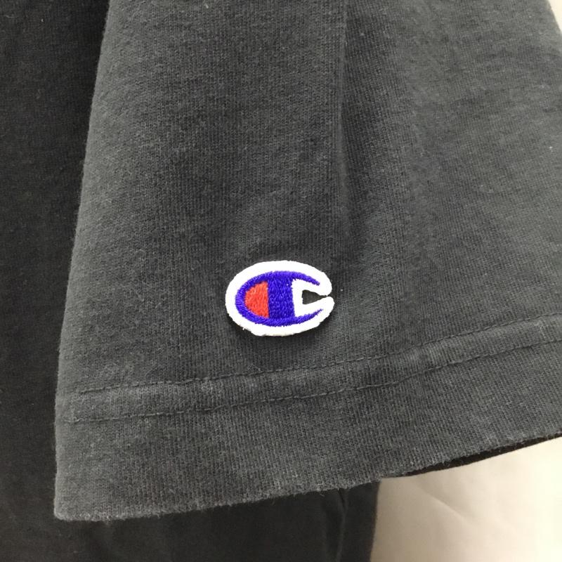 ステューシー STUSSY Tシャツ 半袖 c8-h342 STUSSY×Champion WorldTourTee 半袖カットソー プリントTシャツ L プリント 黒 / ブラック / メンズ USED 古着 中古 10108242