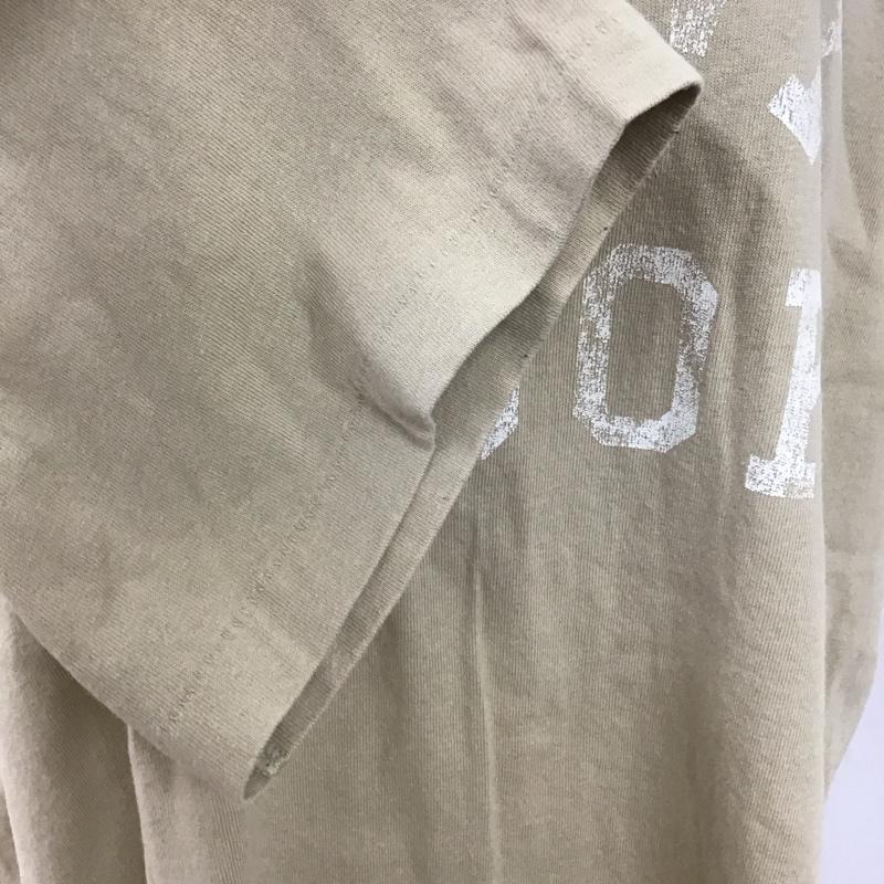 レプシィム LEPSIM Tシャツ 半袖 半袖カットソー プリントTシャツ クルーネックカットソー FREE ロゴ、文字 ベージュ / ベージュ / レディース USED 古着 中古 10126490