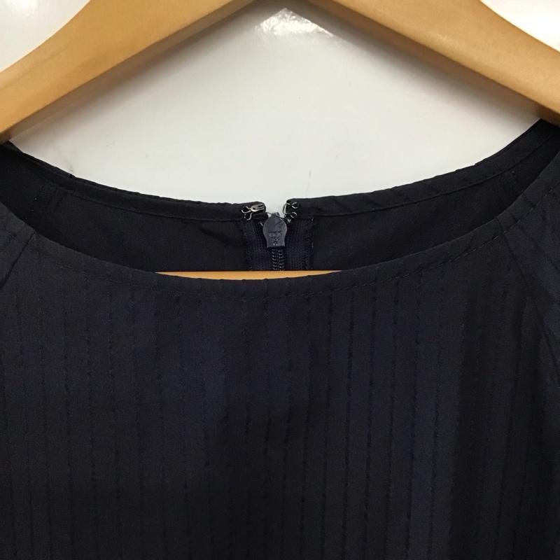 ユナイテッドアローズグリーンレーベルリラクシング UNITED ARROWS green label relaxing ワンピース ロングスカート 3526-169-2658 ドビー ストライプコンシャスワンピース 半袖ロングワンピース S ストライプ 紺 / ネイビー / レディース USED 古着 中古 10134164