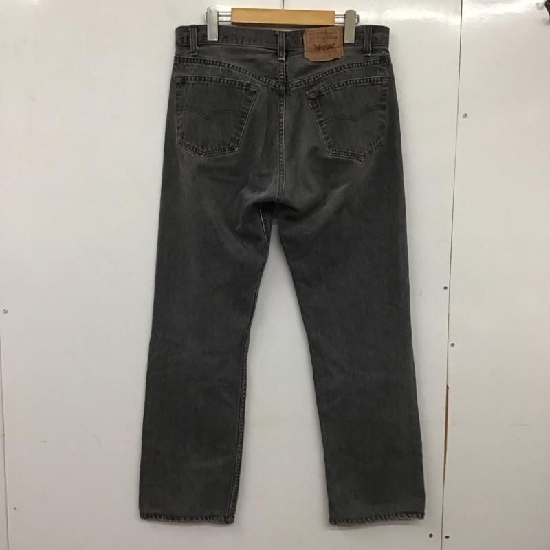 リーバイストラウスアンドコー Levi Strauss & co. パンツ デニム、ジーンズ デニムパンツ ワイドパンツ 653工場 80s 90s 先染め 34 無地 黒 / ブラック / メンズ USED 古着 中古 10138177