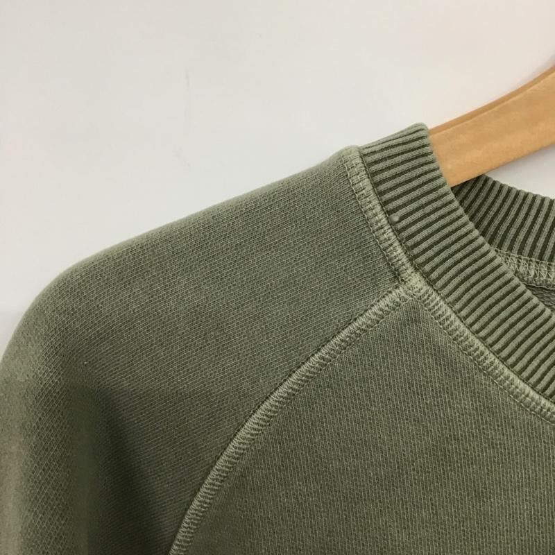 ナイジェルケーボン Nigel Cabourn トレーナー 長袖 長袖トレーナー スウェット クルーネック プルオーバー L 無地 カーキ / カーキ / メンズ USED 古着 中古 10139308
