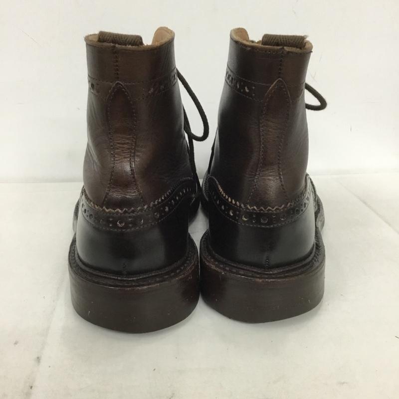 トリッカーズ Tricker s ブーツ ショートブーツ M2508 MALTON ウィングチップブーツ カントリーブーツ UK8 箱有 ダークブラウン / ダークブラウン / レディース USED 古着 中古 10133910