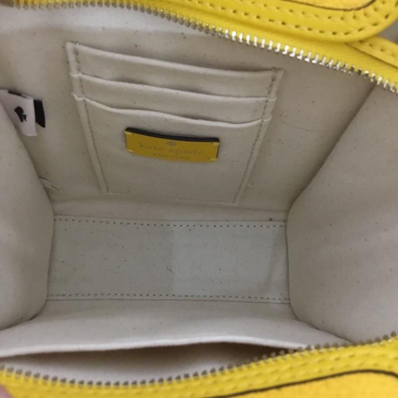ケイトスペード Kate Spade ショルダーバッグ ショルダーバッグ K7295 エラ ミニトート ハンドバッグ 2WAY ロゴ、文字 黄 / イエロー / レディース USED 古着 中古 10124632