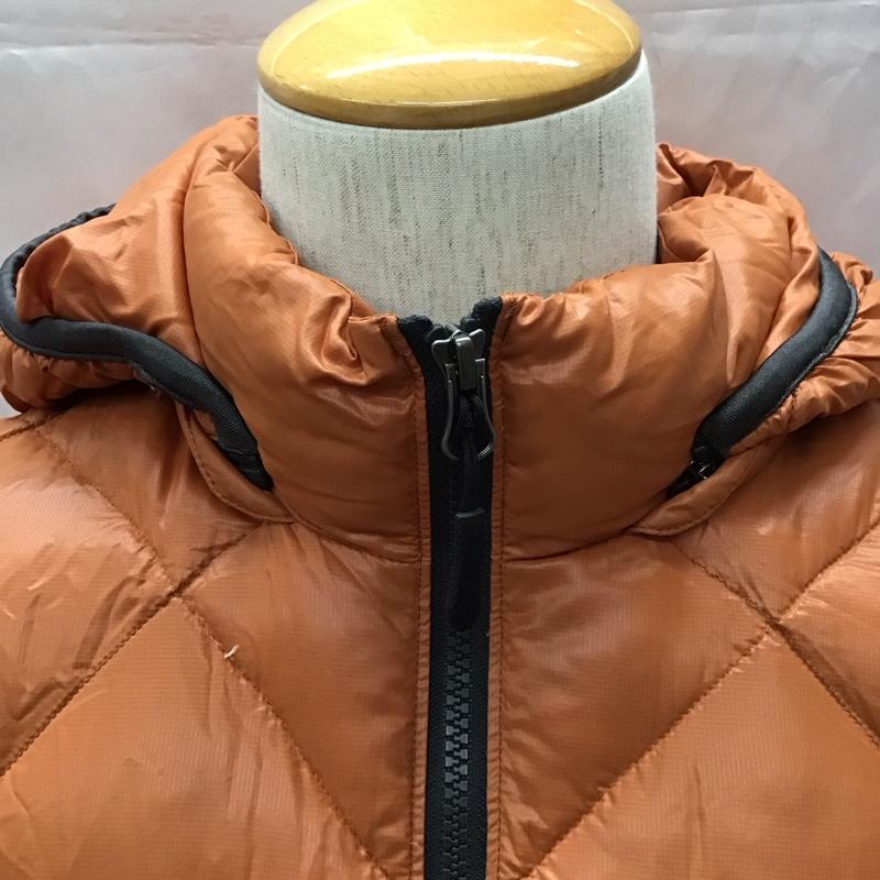 エディーバウアー Eddie Bauer ベスト ベスト ジップアップベスト ダウンベスト ノースリーブカットソー M 無地 橙 / オレンジ / メンズ USED 古着 中古 10110763