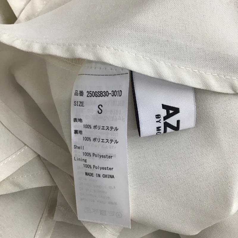 アズールバイマウジー AZUL BY MOUSSY シャツ、ブラウス 半袖 250gsb30-301d 2WAY SIDE TIE BLOUSE S 無地 白 / ホワイト / レディース USED 古着 中古 10121147