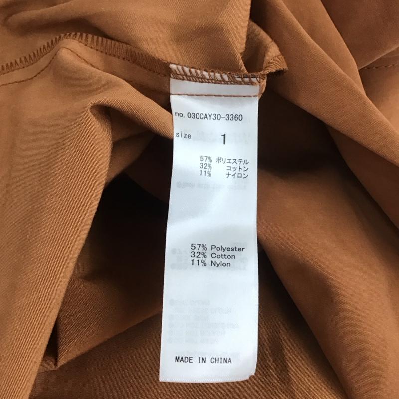 スライ SLY ジャケット、上着 ジャケット、ブレザー 030CAY30-3360 トレンチガウン タグ付き 1 無地 茶 / ブラウン / レディース USED 古着 中古 10113023