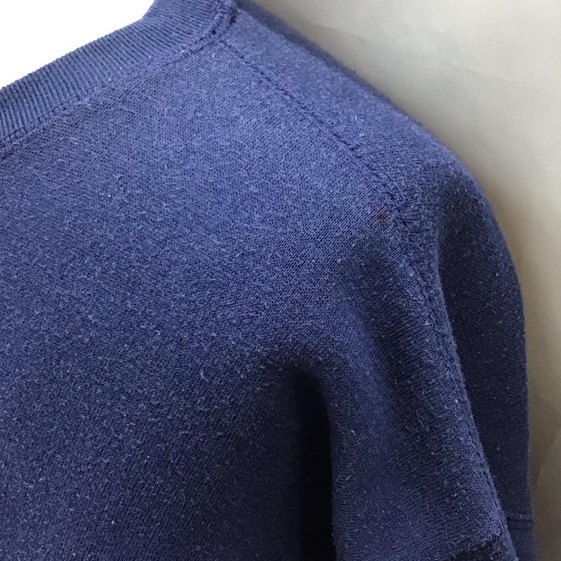 ポロバイラルフローレン Polo by RALPH LAUREN トレーナー 長袖 長袖トレーナー スウェット クルーネック リブスウェットカットソー L ロゴ、文字 紺 / ネイビー / メンズ USED 古着 中古 10111814