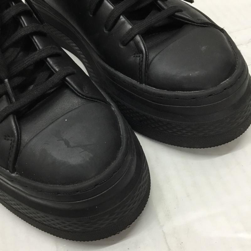 コンバース CONVERSE スニーカー スニーカー 38001351 ALL STAR COUPE BATEAU OX 23.5cm ボリュームソール 23.5cm ロゴ、文字 黒 / ブラック / レディース USED 古着 中古 10119185
