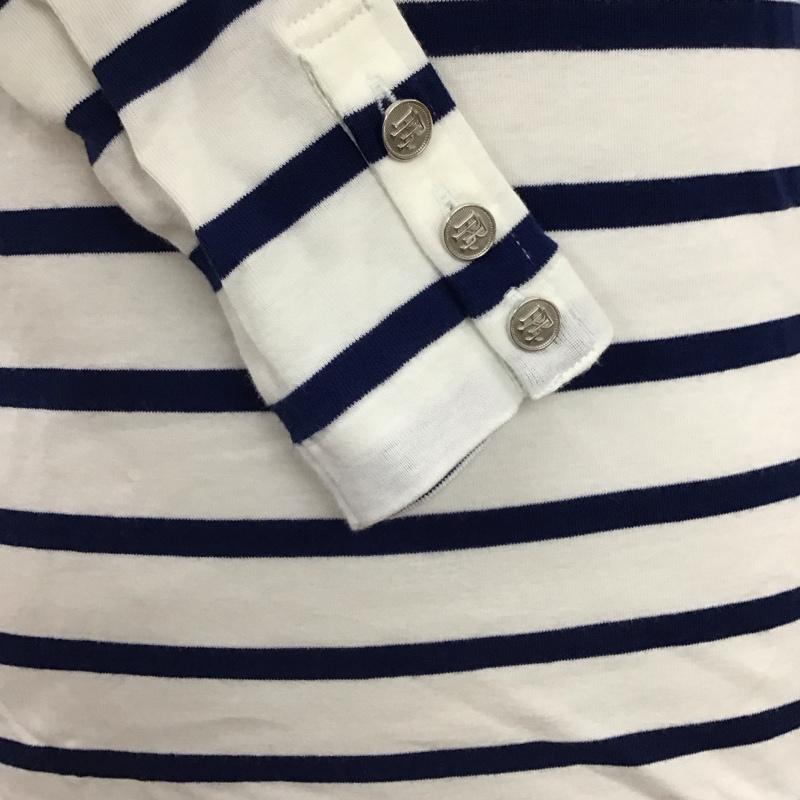 ポロラルフローレン POLO RALPH LAUREN カットソー 長袖 長袖カットソー クルーネックカットソー ロングスリーブカットソー プリントTシャツ XS ボーダー柄 白 / ホワイト / X 青 / ブルー / レディース USED 古着 中古 10115971