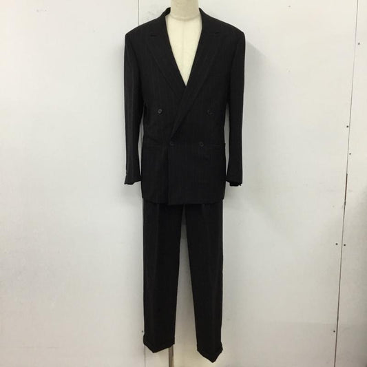 ジャンニヴェルサーチ GIANNI VERSACE セットアップ セットアップ セットアップ カジュアルジャケット カジュアルパンツ 2点セット 46 ストライプ 黒 / ブラック /  メンズ USED 古着 中古 10120781