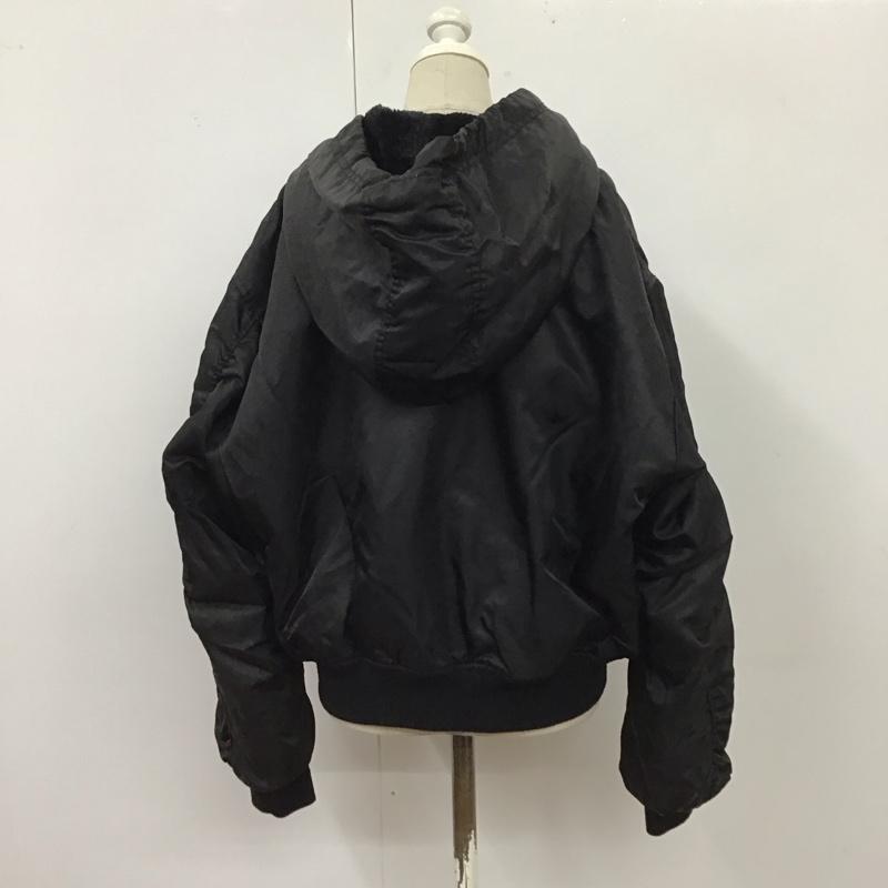 マウジー MOUSSY ジャケット、上着 ジャンパー、ブルゾン 029BAG30-5010 フード付きブルゾン FREE 無地 黒 / ブラック / レディース USED 古着 中古 10116216