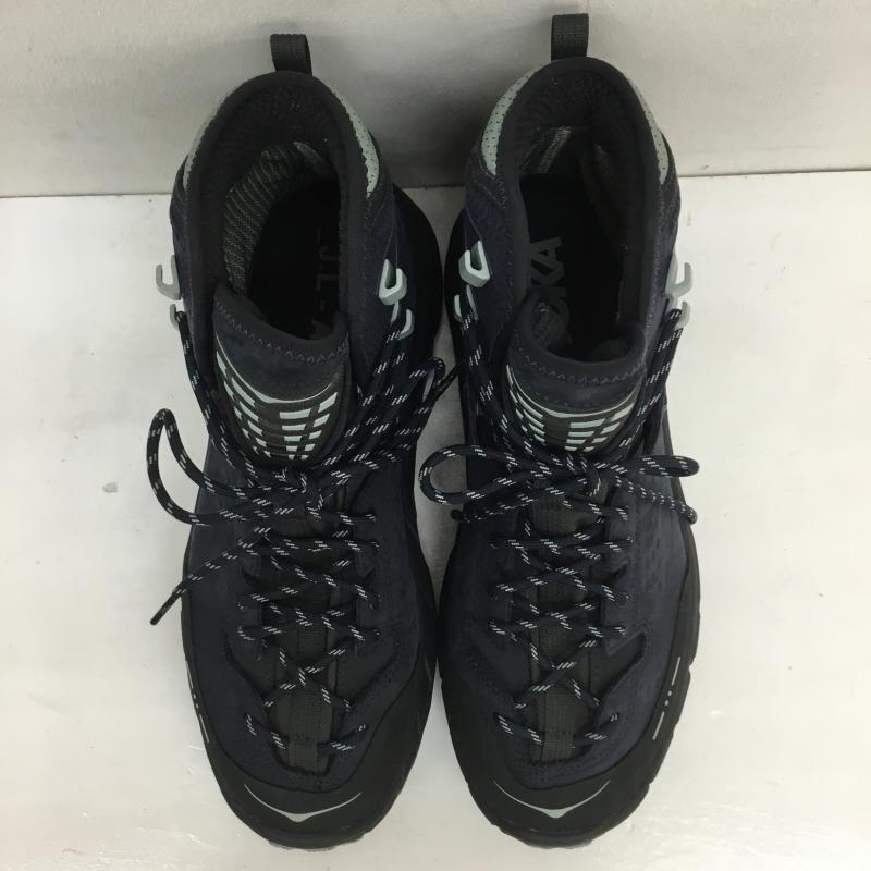 ホカオネオネ HOKA ONEONE アウトドアシューズ アウトドアシューズ 1144651 HOKA ONEONE HOKA X JLAL TOR ULTRA HI ホカ オネオネ ホカ X ジェイラル トゥール ウルトラ ハイ 27.5cm ロゴ、文字 黒 / ブラック / X 紺 / ネイビー / メンズ USED 古着 中古 10116033