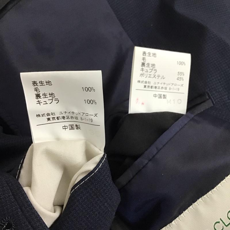 グリーンレーベルリラクシング green label relaxing セットアップ セットアップ セットアップ 長袖ジャケット スラックスパンツ 2点セット 44 チェック 紺 / ネイビー / メンズ USED 古着 中古 10130678
