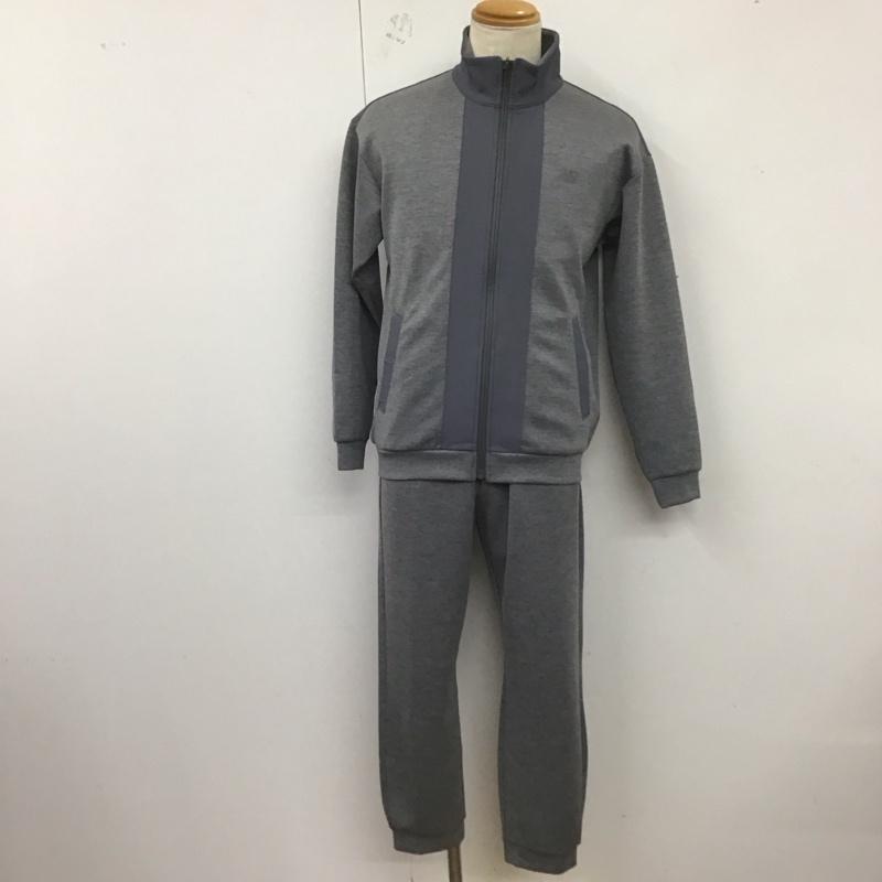 ニューバランス New Balance セットアップ セットアップ amj45102 ニットジャケット ウーブンコンビニットジャケット スウェットパンツ セットアップ S 無地 灰 / グレー /  メンズ USED 古着 中古 10126422