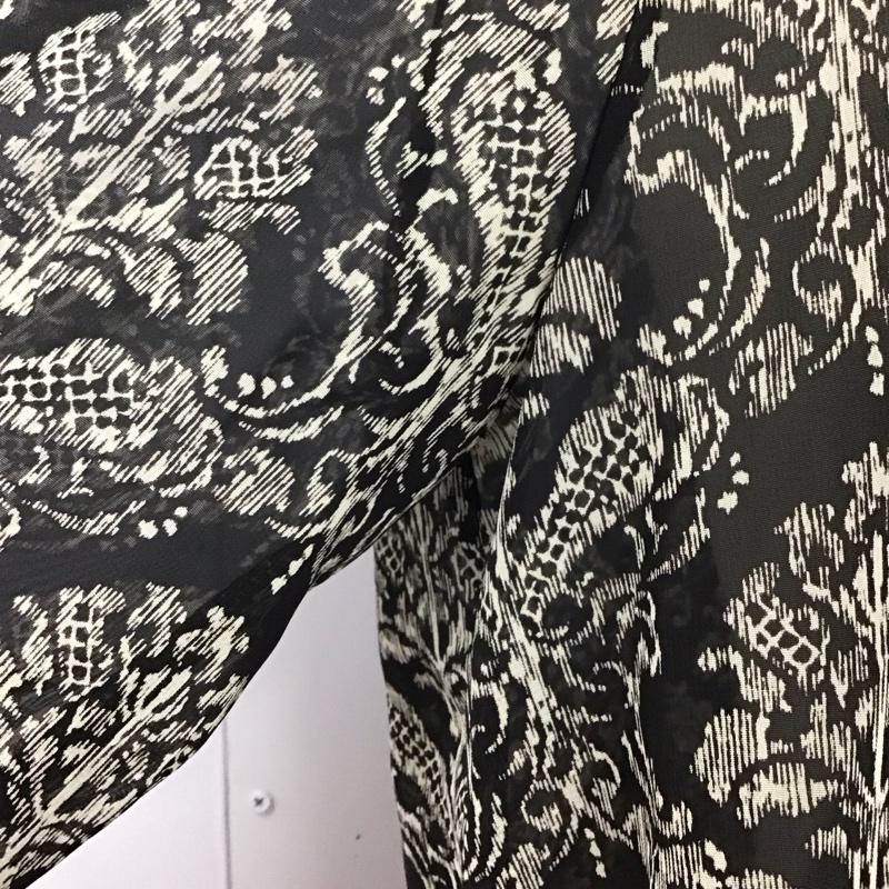 ラボラトリーワーク laboratory work シャツ、ブラウス 長袖 021-7304-209 シアー M 総柄 黒 / ブラック / レディース USED 古着 中古 10114242