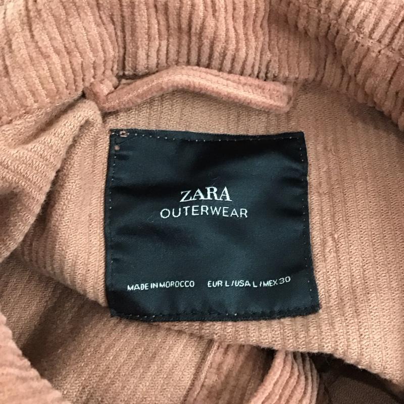 ザラ ZARA ジャケット、上着 ジャケット、ブレザー 8498 898 645 コーデュロイジャケット フリンジ L 無地 桃 / ピンク / レディース USED 古着 中古 10119599