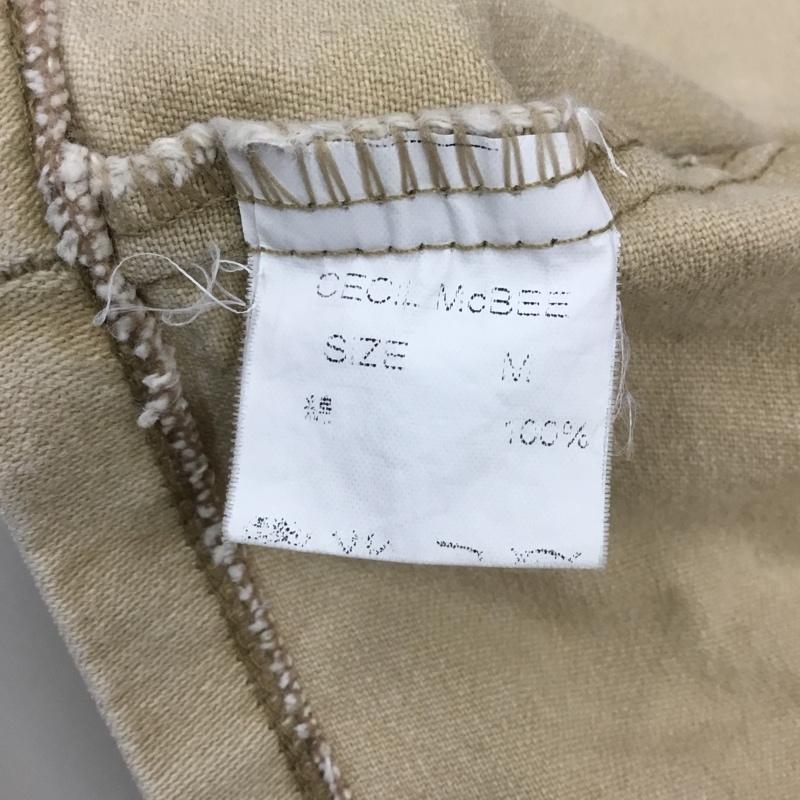 セシルマクビー CECIL McBEE トップス トップス ショート丈 ジャケット ボレロ 半袖 M 無地 ベージュ / ベージュ / レディース USED 古着 中古 10118156