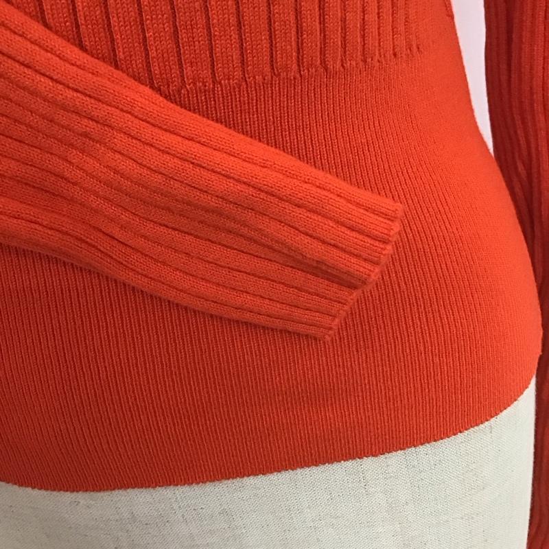 ザラ ZARA ニット、セーター 長袖 長袖ニットカットソー ニット セーター タートルネックニット S 無地 橙 / オレンジ /  レディース USED 古着 中古 10113829