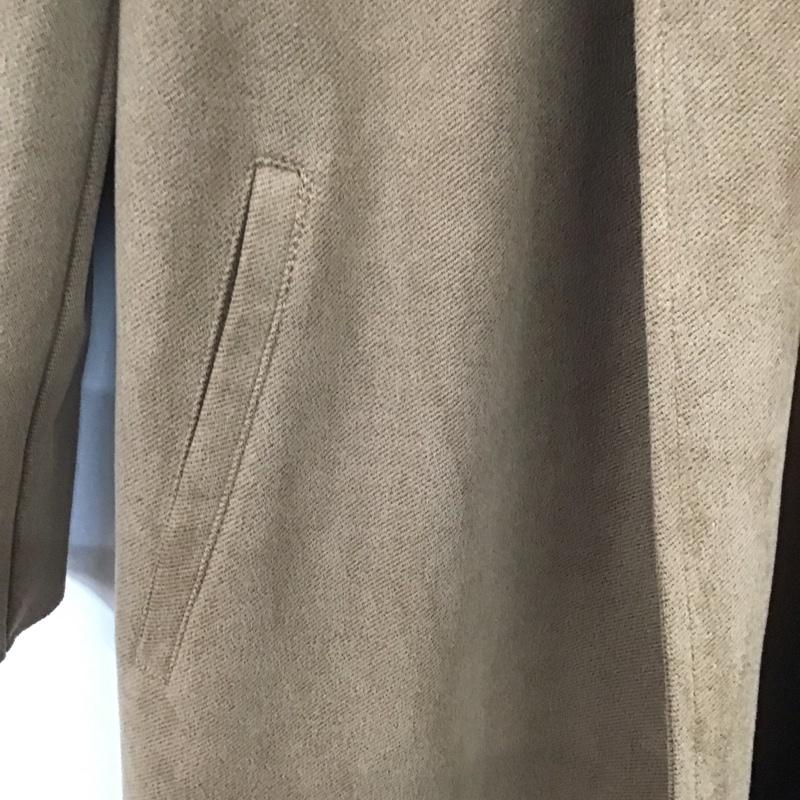 ザラ ZARA コート コート一般 5070 153 707 フェイクスエードツイルコート ロングジャケット L 無地 茶 / ブラウン / レディース USED 古着 中古 10138657