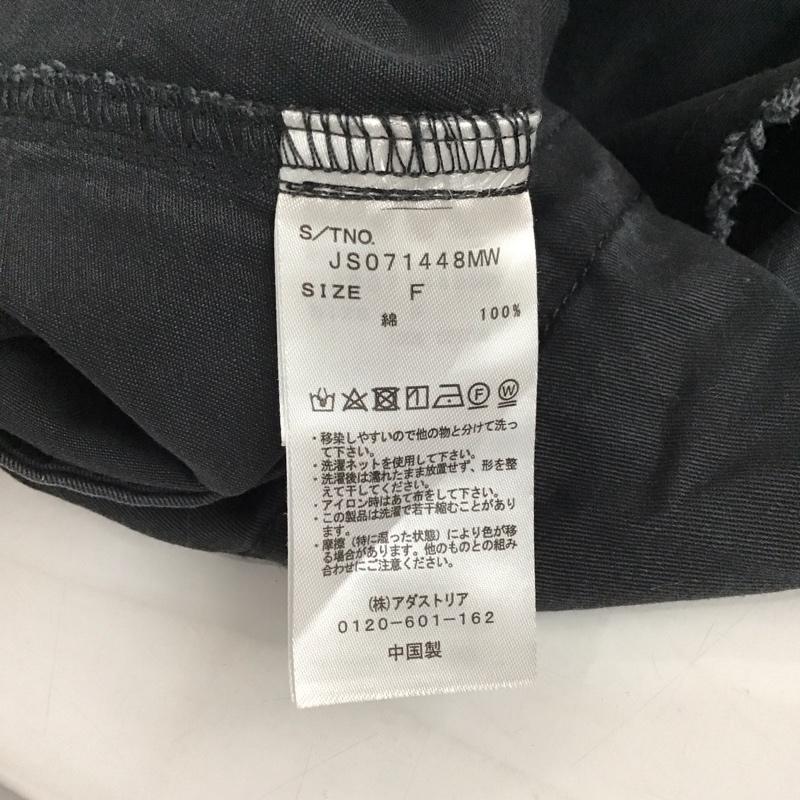 ジーナシス JEANASIS ワンピース ひざ丈スカート JS071448MW ストーンウォッシュ ミリタリーベストワンピース FREE 無地 黒 / ブラック / レディース USED 古着 中古 10130627