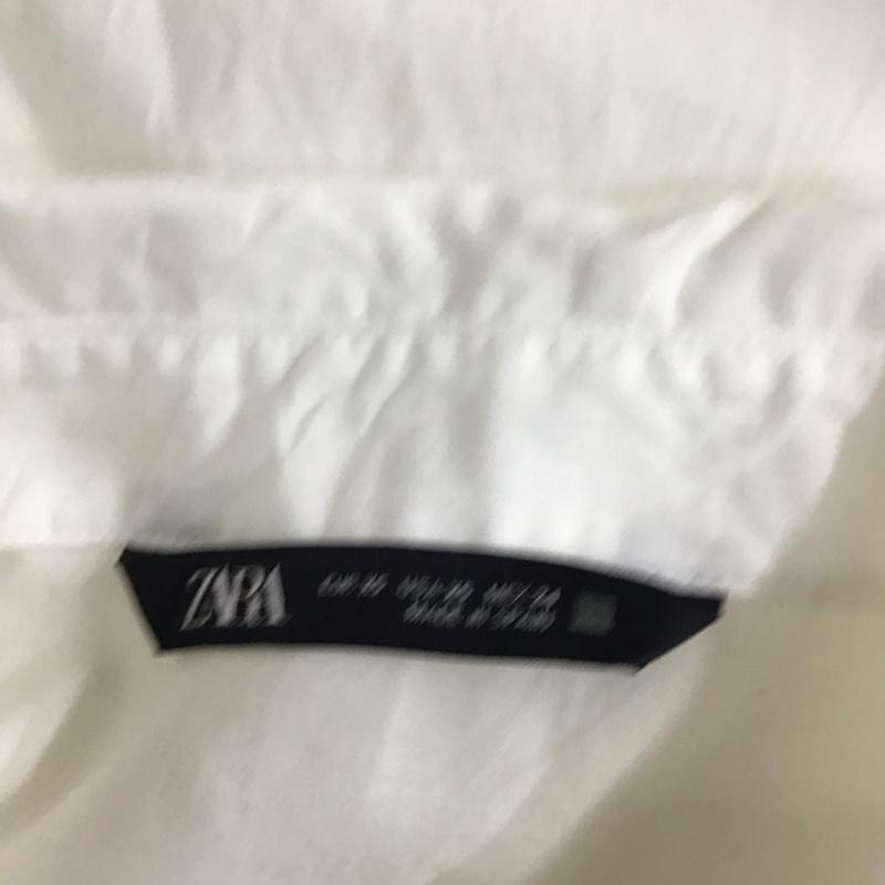 ザラ ZARA ワンピース ロングスカート 長袖シャツワンピース ロングワンピース 前開き XS 無地 白 / ホワイト / レディース USED 古着 中古 10117855