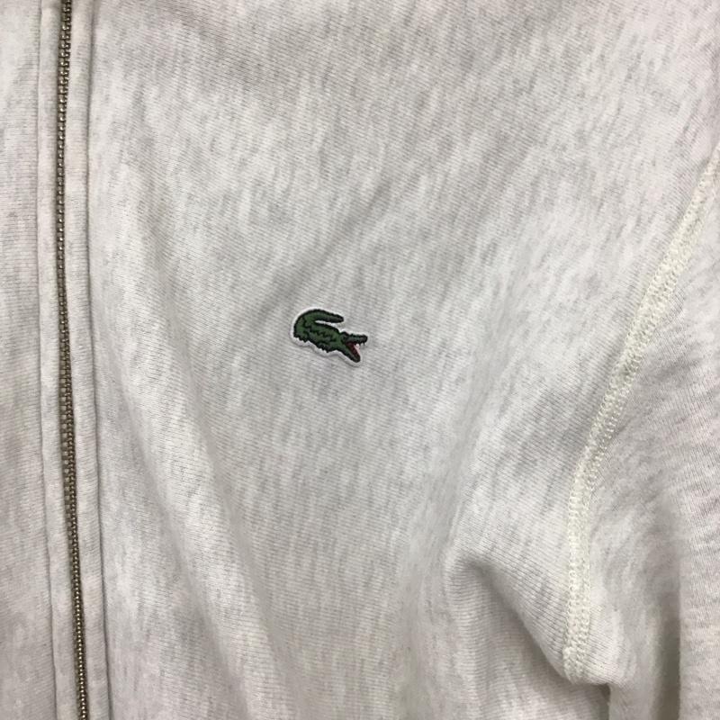 ラコステ LACOSTE パーカー 長袖 ジップアップパーカー 長袖パーカー スウェットパーカー 4 ロゴ、文字 灰 / グレー / メンズ USED 古着 中古 10137055