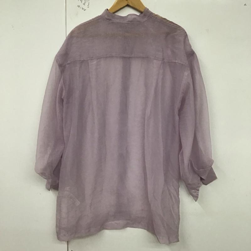 ローリーズファーム LOWRYS FARM シャツ、ブラウス 長袖 FREE 無地 紫 / パープル / レディース USED 古着 中古 10129716