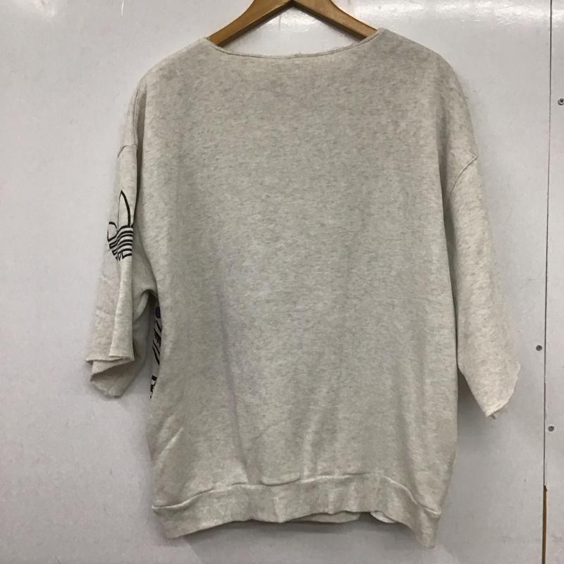 アディダス adidas トレーナー 半袖 半袖スウェットカットソー クルーネックカットソー プリントカットソー 古着 プリント 灰 / グレー / メンズ USED 古着 中古 10138768
