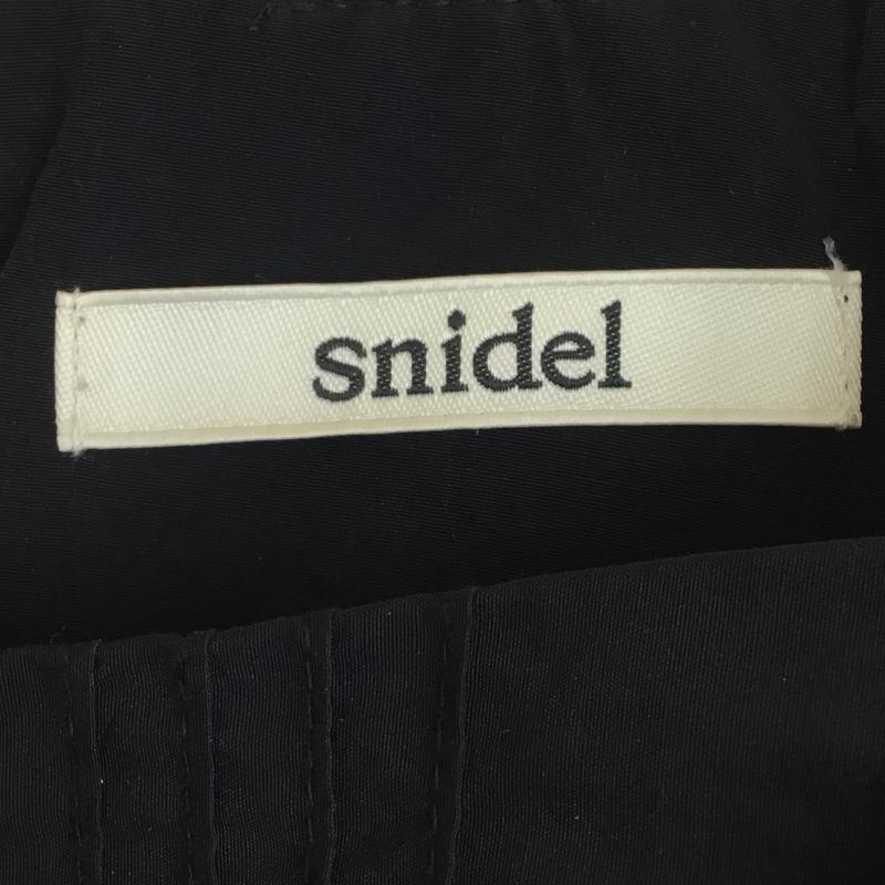 スナイデル SNIDEL カットソー 半袖 SWFB174132 ラッフルフリルブラウス FREE 無地 黒 / ブラック / レディース USED 古着 中古 10135926