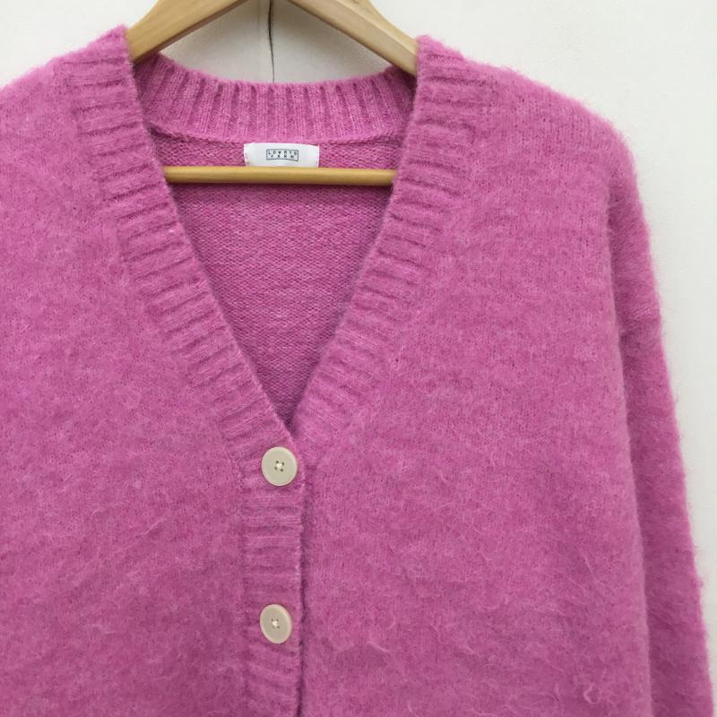 ローリーズファーム LOWRYS FARM カーディガン 長袖 LF623521NT FREE 無地 桃 / ピンク / レディース USED 古着 中古 10135116