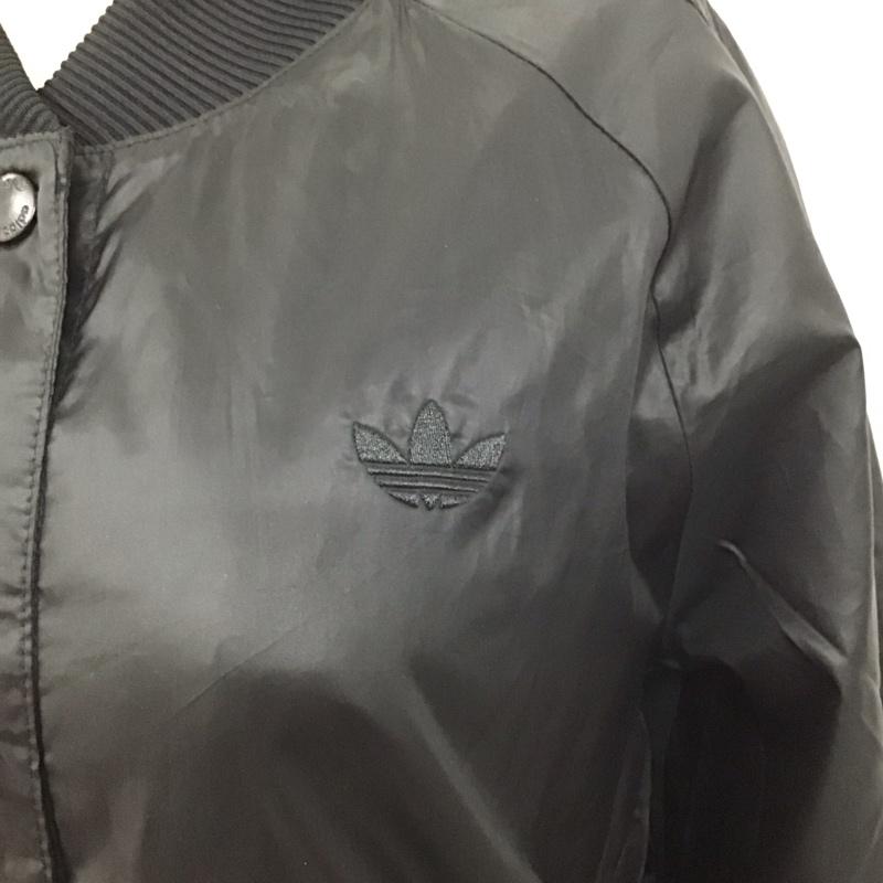 アディダスオリジナルス adidas originals ジャケット、上着 ジャケット、ブレザー s19834 ナイロンカレッジジャケット スタジャン ブルゾン ロゴ、文字 黒 / ブラック / レディース USED 古着 中古 10123700