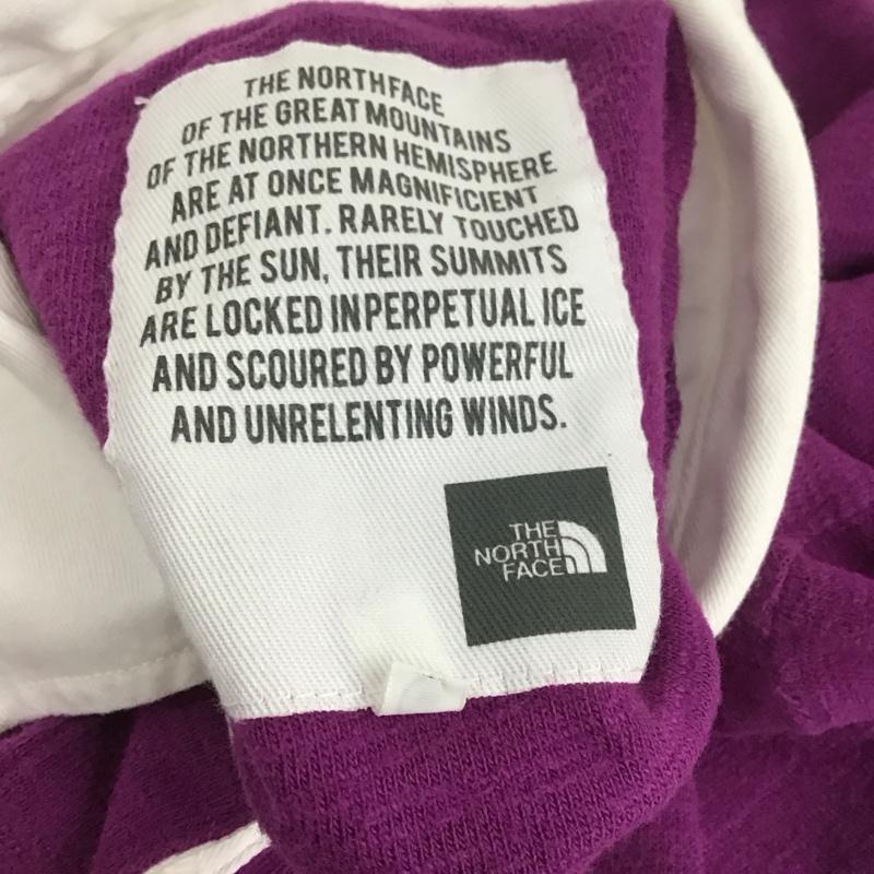 ザノースフェイス THE NORTH FACE ポロシャツ 長袖 atw40760 長袖カットソー ポロシャツ カジュアルシャツ L ロゴ、文字 紫 / パープル / レディース USED 古着 中古 10111512
