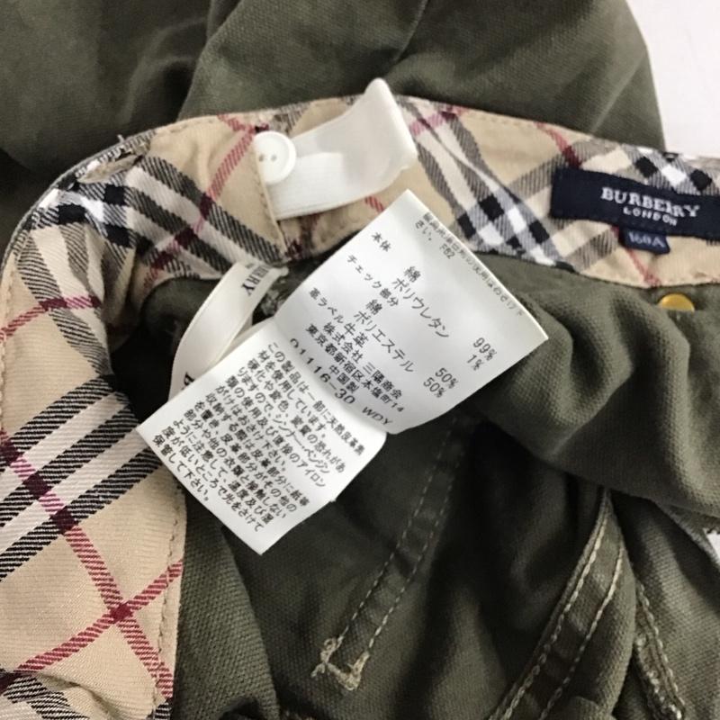 バーバリー BURBERRY パンツ ワークパンツ、ペインターパンツ BQ064-240-65 160A-160-66 ストレッチ 無地 カーキ / カーキ / レディース USED 古着 中古 10133700