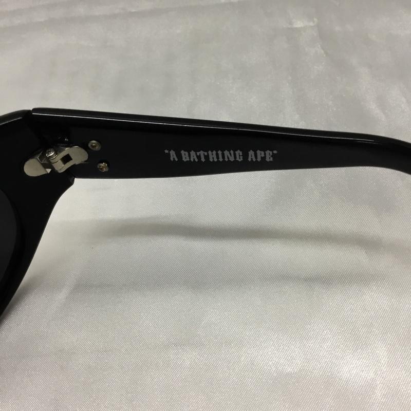 アベイシングエイプ A BATHING APE めがね・サングラス サングラス ミラーレンズ ワンポイント 黒 / ブラック / メンズ USED 古着 中古 10109148