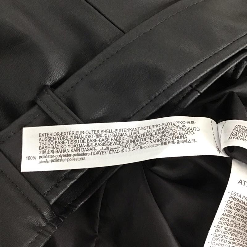 ザラ ZARA ジャケット、上着 ライダース 3046/060/800 レザー風バイカージャケット M 無地 黒 / ブラック / レディース USED 古着 中古 10133675