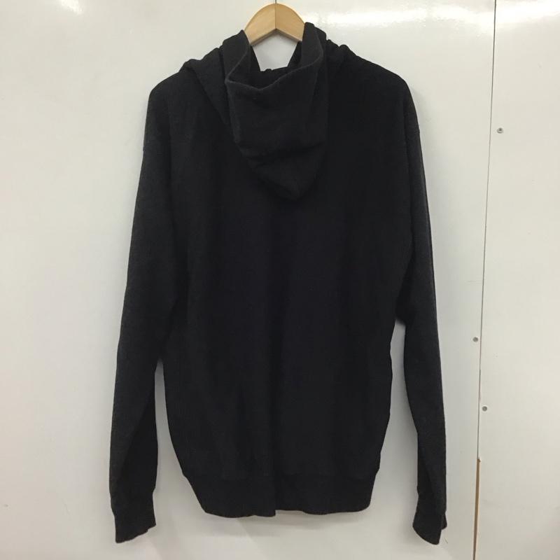 グッドオン Good On パーカー 長袖 ジップアップ L 無地 黒 / ブラック / メンズ USED 古着 中古 10134919