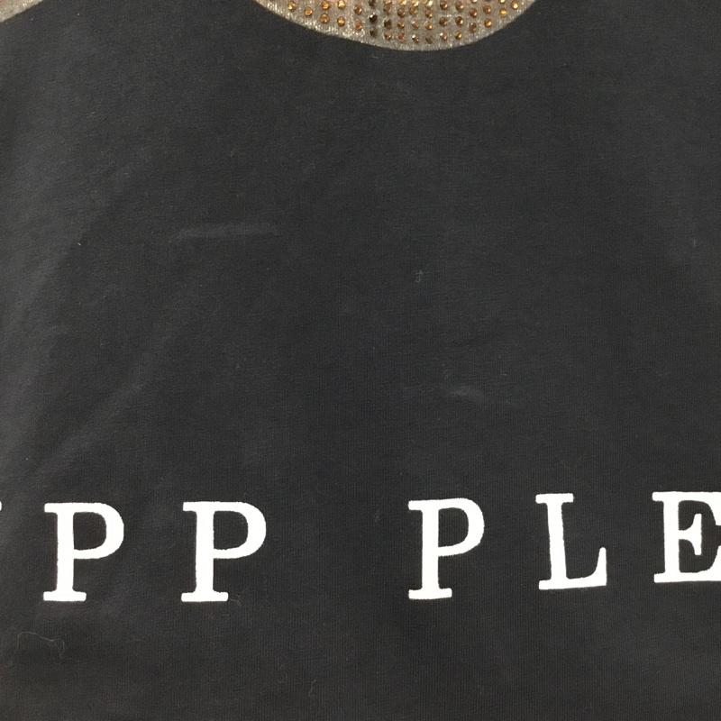 フィリッププレイン PHILIPP PLEIN Tシャツ 半袖 半袖カットソー プリントTシャツ クルーネックカットソー L プリント 黒 / ブラック /  メンズ USED 古着 中古 10109297