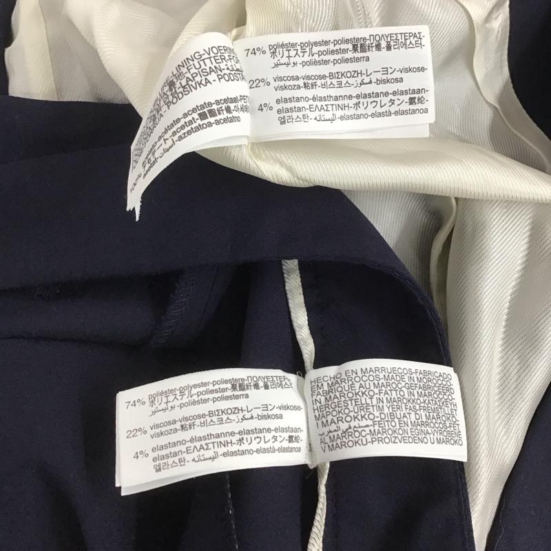 ザラ ZARA セットアップ セットアップ セットアップ 長袖ジャケット スラックスパンツ 2点セット S 無地 紺 / ネイビー / レディース USED 古着 中古 10146160