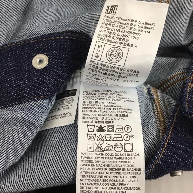 リーバイス Levi s ジャケット、上着 ジャケット、ブレザー デニムジャケット Gジャン S 無地 インディゴ / インディゴ / メンズ USED 古着 中古 10117168