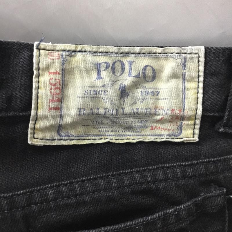 ポロラルフローレン POLO RALPH LAUREN パンツ デニム、ジーンズ デニムパンツ スリムパンツ ジーンズ 無地 黒 / ブラック /  メンズ USED 古着 中古 10121468