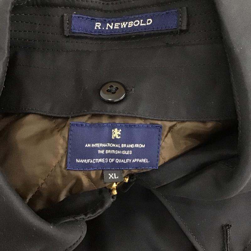 アール・ニューボールド R.NEWBOLD コート トレンチコート ライナー付き XL 無地 黒 / ブラック / メンズ USED 古着 中古 10118116
