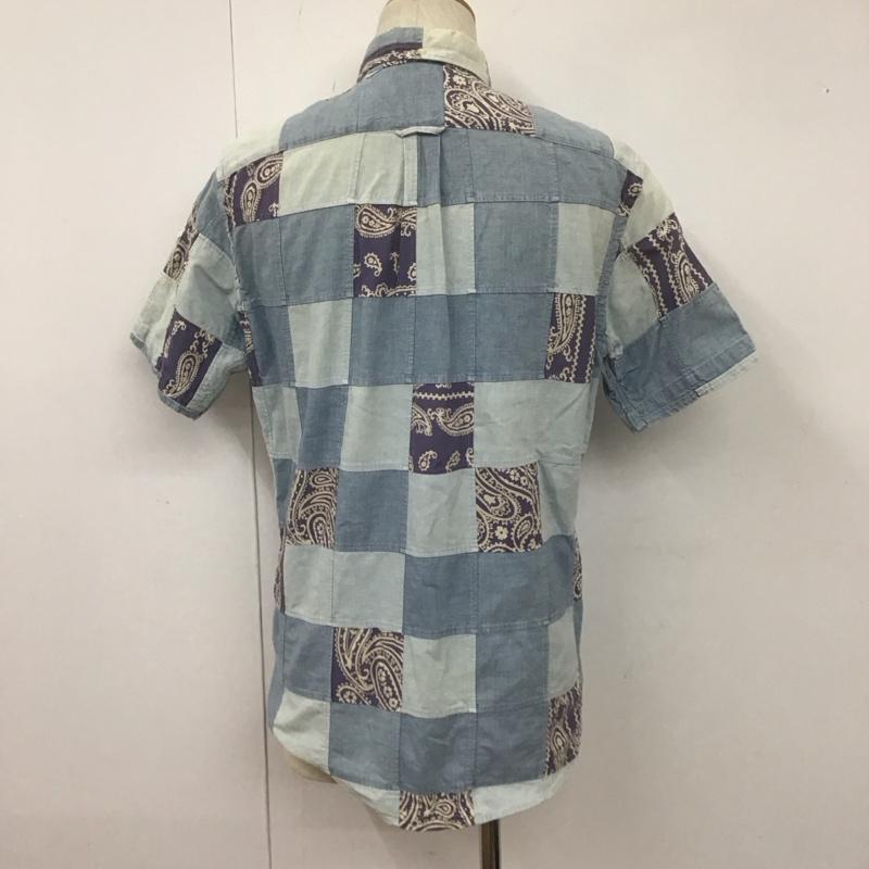 ラルフローレン ラグビー RALPH LAUREN RUGBY シャツ、ブラウス 半袖 半袖シャツ カラーシャツ 半袖カットソー バンダナ柄シャツ S バンダナ柄 インディゴ / インディゴ /  メンズ USED 古着 中古 10108624