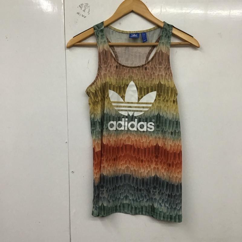アディダスオリジナルス adidas originals タンクトップ タンクトップ s19324 ファームタンクトップ スポーツウェア S ロゴ、文字 マルチカラー / マルチカラー / レディース USED 古着 中古 10128938