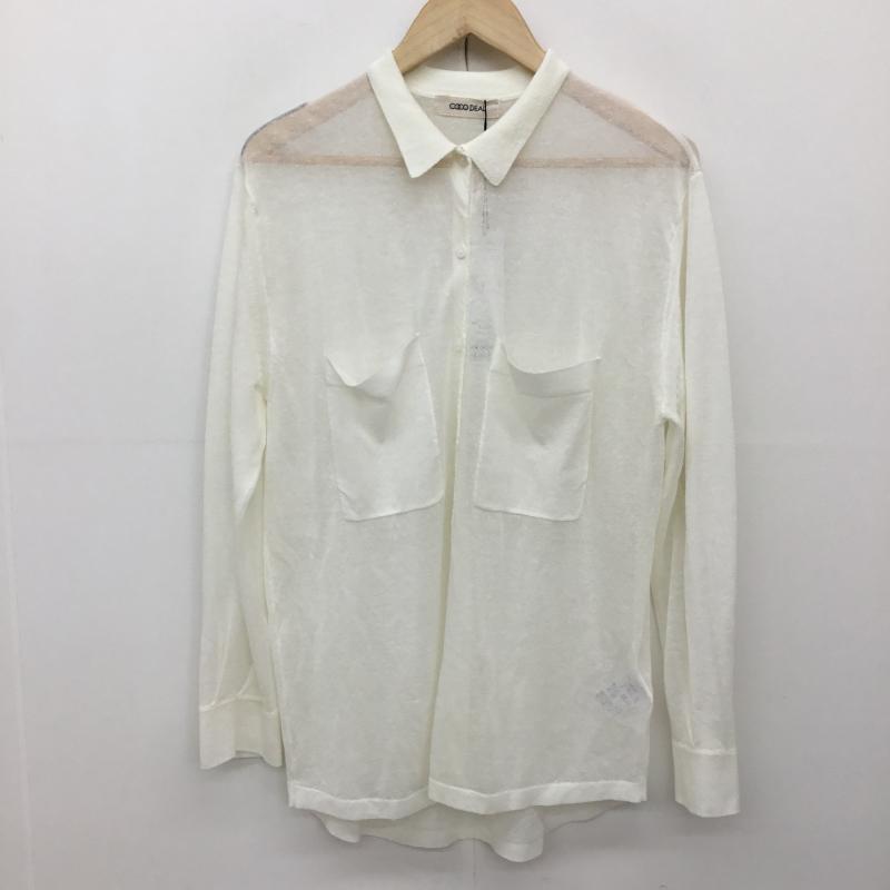 ココ ディール COCO DEAL シャツ、ブラウス 長袖 2 無地 白 / ホワイト / レディース USED 古着 中古 10134735