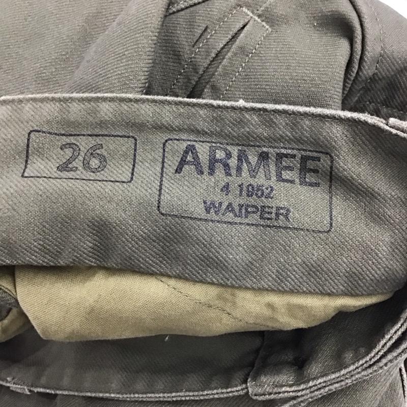 ミリタリー ミリタリー パンツ ワークパンツ、ペインターパンツ ミリタリーパンツ ワイドパンツ フランス軍 m47 復刻 waiper 26インチ 無地 カーキ / カーキ / メンズ USED 古着 中古 10134691