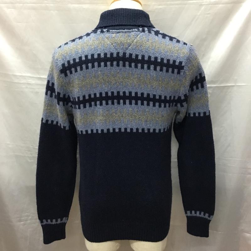 トミーヒルフィガー TOMMY HILFIGER カーディガン 長袖 長袖カーディガン 長袖カットソー ニット リブニット 前ボタン S 総柄 マルチカラー / マルチカラー / メンズ USED 古着 中古 10113538