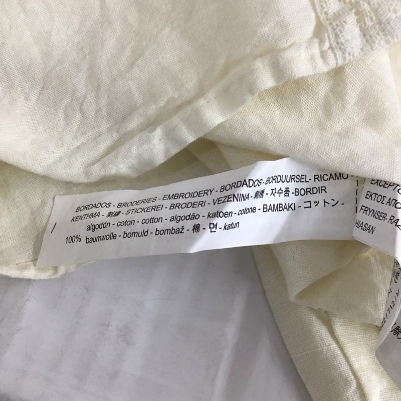 ザラ ZARA カットソー 長袖 長袖カットソー スタンドネックカットソー ロングスリーブカットソー 長袖シャツ M 花柄 アイボリー / アイボリー / レディース USED 古着 中古 10117857
