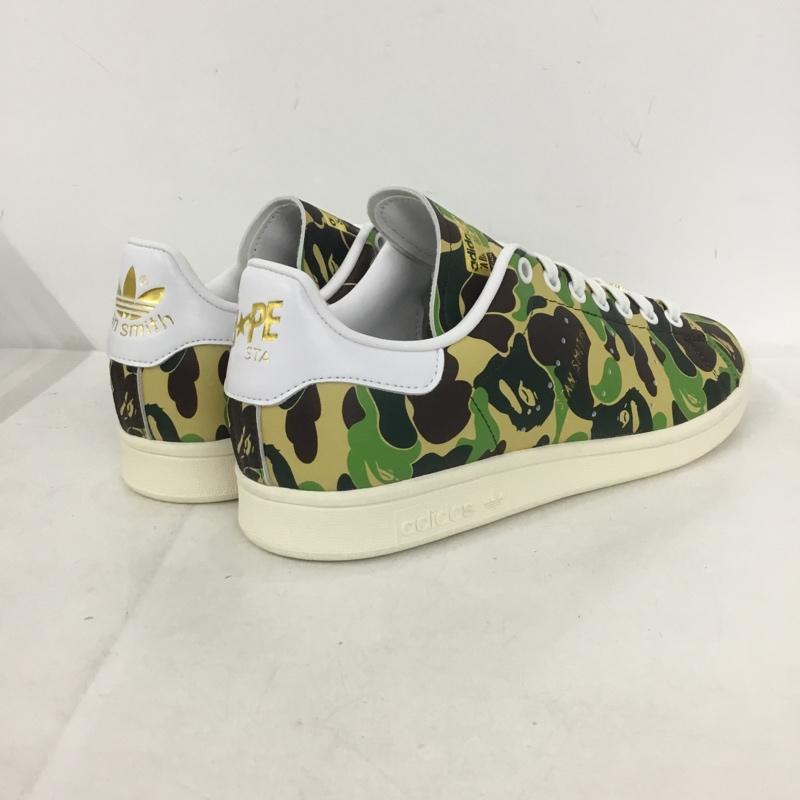 アディダス adidas スニーカー スニーカー IG8949 STAN SMITH BAPE A BATHING APE 30th Anniversary 26.5 箱有 26.5cm カモフラージュ柄・迷彩 マルチカラー / マルチカラー / メンズ USED 古着 中古 10137843