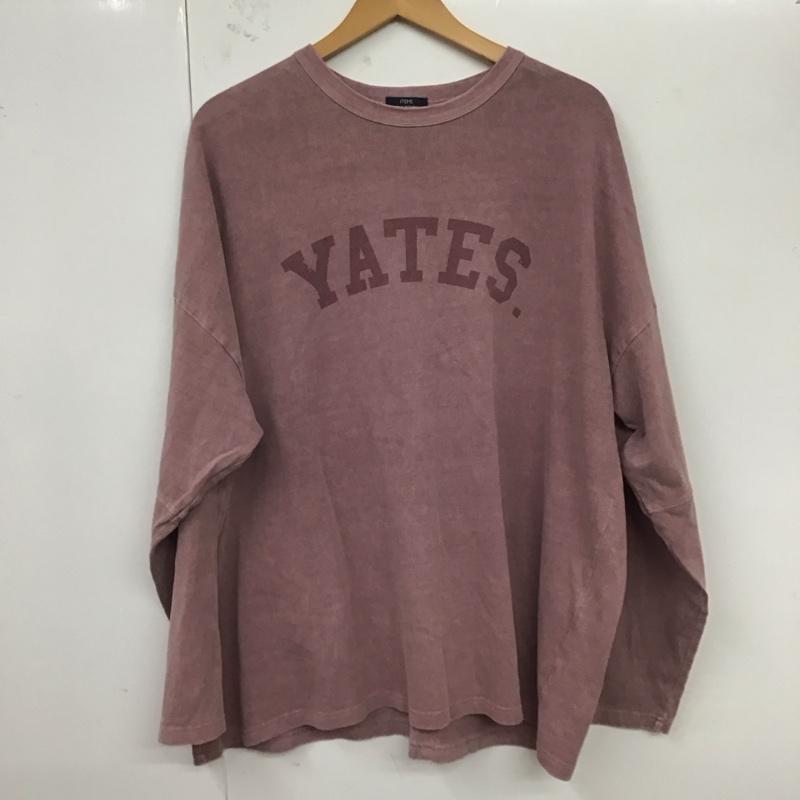 アイテムズ アーバンリサーチ ITEMS URBAN RESEARCH カットソー 長袖 IT34-11A008 tシャツ 製品染め ロゴプリント ロングTシャツ 長袖カットソー M ロゴ、文字 えんじ / ワインレッド / メンズ USED 古着 中古 10120932