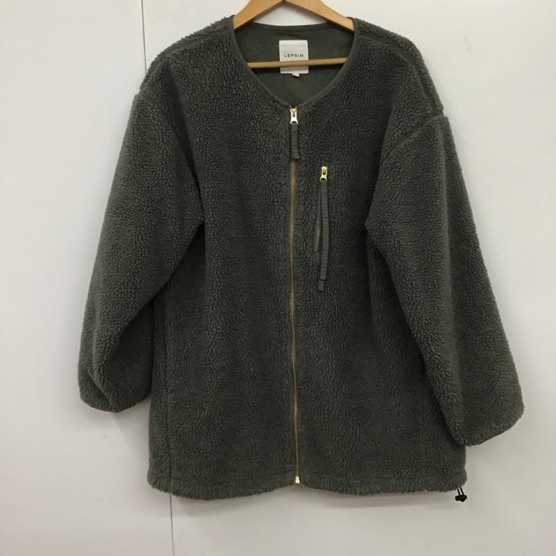 レプシィム LEPSIM コート コート一般 LPA70507AD パイピングボアジャケット FREE 無地 灰 / グレー / レディース USED 古着 中古 10131138